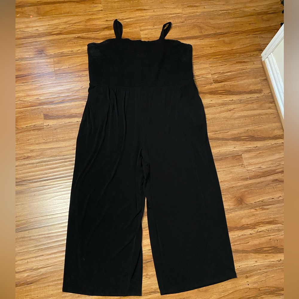 LANE BRYANT Smocked Jumpsuit